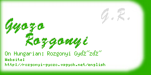 gyozo rozgonyi business card